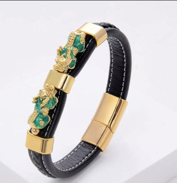 Leather Wealth bracelet small