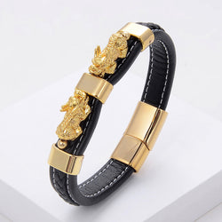 Leather Wealth bracelet medium